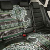 Fijian Masi Tribal Tattoos Art Pattern Back Car Seat Cover Green Color Half Style LT03 - Polynesian Pride