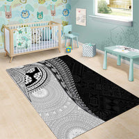 Fijian Masi Tattoos Area Rug with Tapa Tribal Pattern LT03 - Polynesian Pride