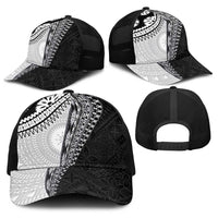 Fijian Masi Tattoos Baseball Net Cap with Tapa Tribal Pattern LT03 - Polynesian Pride