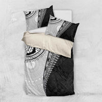 Fijian Masi Tattoos Bedding Set with Tapa Tribal Pattern LT03 US Twin 172cm x 218cm White - Polynesian Pride