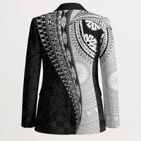 Fijian Masi Tattoos Blazer with Tapa Tribal Pattern LT03 - Polynesian Pride