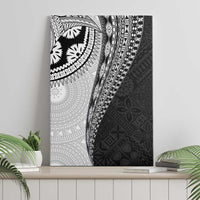 Fijian Masi Tattoos Canvas Wall Art with Tapa Tribal Pattern LT03 - Polynesian Pride