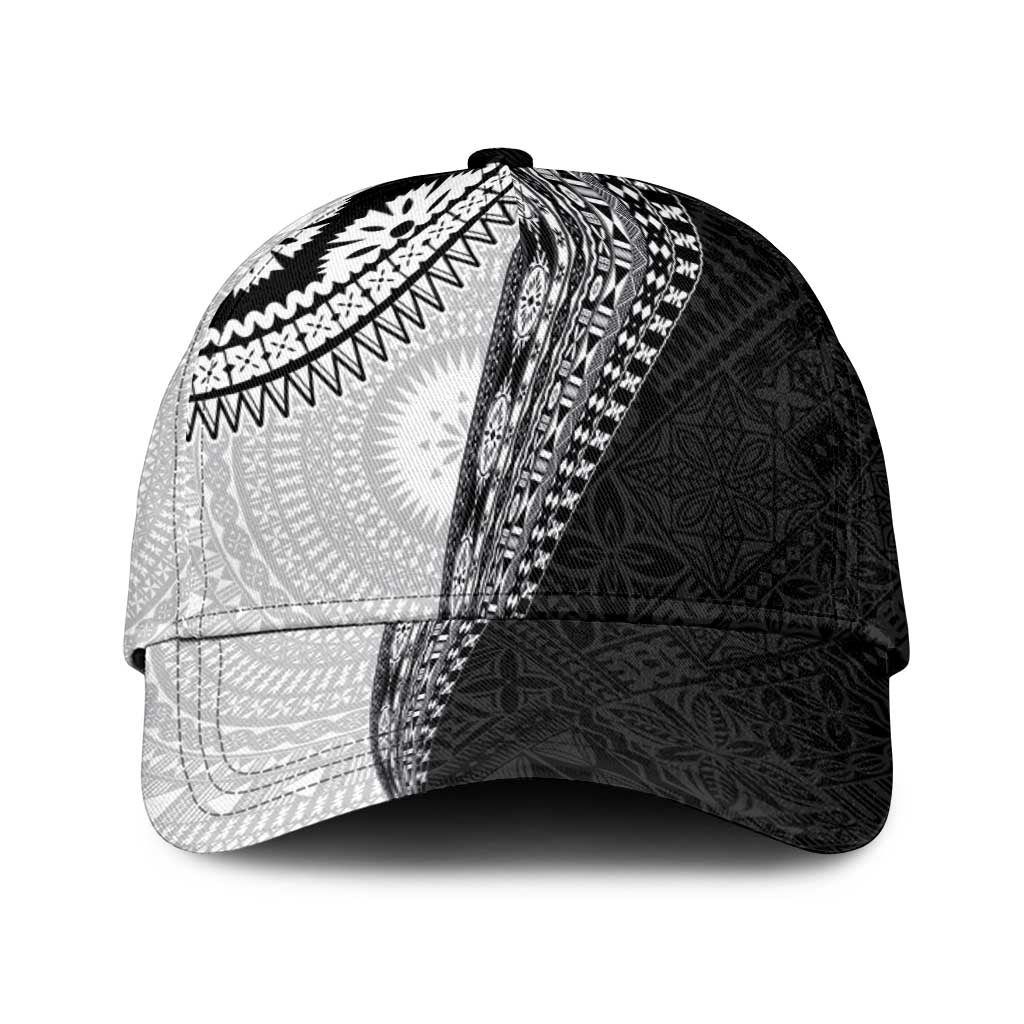 Fijian Masi Tattoos Classic Cap with Tapa Tribal Pattern LT03 Universal Fit White - Polynesian Pride