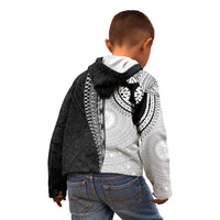 Fijian Masi Tattoos Kid Hoodie with Tapa Tribal Pattern LT03 - Polynesian Pride