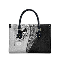 Fijian Masi Tattoos Leather Bag with Tapa Tribal Pattern LT03 - Polynesian Pride