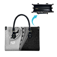 Fijian Masi Tattoos Leather Bag with Tapa Tribal Pattern LT03 - Polynesian Pride
