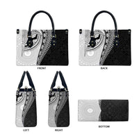 Fijian Masi Tattoos Leather Bag with Tapa Tribal Pattern LT03 - Polynesian Pride