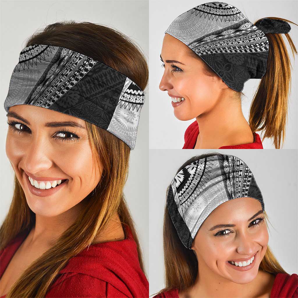 Fijian Masi Tattoos Neck Gaiter with Tapa Tribal Pattern LT03 - Polynesian Pride