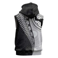 Fijian Masi Tattoos Sleeveless Hoodie with Tapa Tribal Pattern LT03 - Polynesian Pride