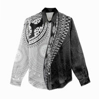 Fijian Masi Tattoos Women Casual Shirt with Tapa Tribal Pattern LT03 - Polynesian Pride