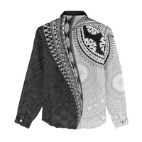 Fijian Masi Tattoos Women Casual Shirt with Tapa Tribal Pattern LT03 - Polynesian Pride