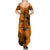 PNG Lae Snax Tigers Rugby Summer Maxi Dress The Tigers Head and PNG Bird Polynesian Tattoo LT03 - Polynesian Pride