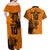 Custom PNG Lae Snax Tigers Rugby Couples Matching Off Shoulder Maxi Dress and Hawaiian Shirt The Tigers Head and PNG Bird Polynesian Tattoo LT03 - Polynesian Pride