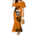 Custom PNG Lae Snax Tigers Rugby Mermaid Dress The Tigers Head and PNG Bird Polynesian Tattoo LT03 Women Orange - Polynesian Pride