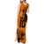 Custom PNG Lae Snax Tigers Rugby Tank Maxi Dress The Tigers Head and PNG Bird Polynesian Tattoo LT03 - Polynesian Pride