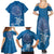 Cook Islands Manihiki Atoll Family Matching Summer Maxi Dress and Hawaiian Shirt Maori Turtle and Polynesian Pattern