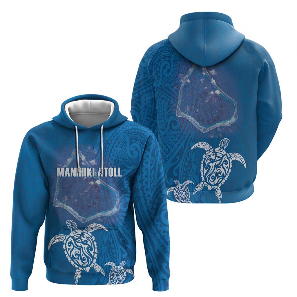 Cook Islands Manihiki Atoll Hoodie Maori Turtle and Polynesian Pattern LT03 - Polynesian Pride