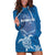 Cook Islands Manihiki Atoll Hoodie Dress Maori Turtle and Polynesian Pattern