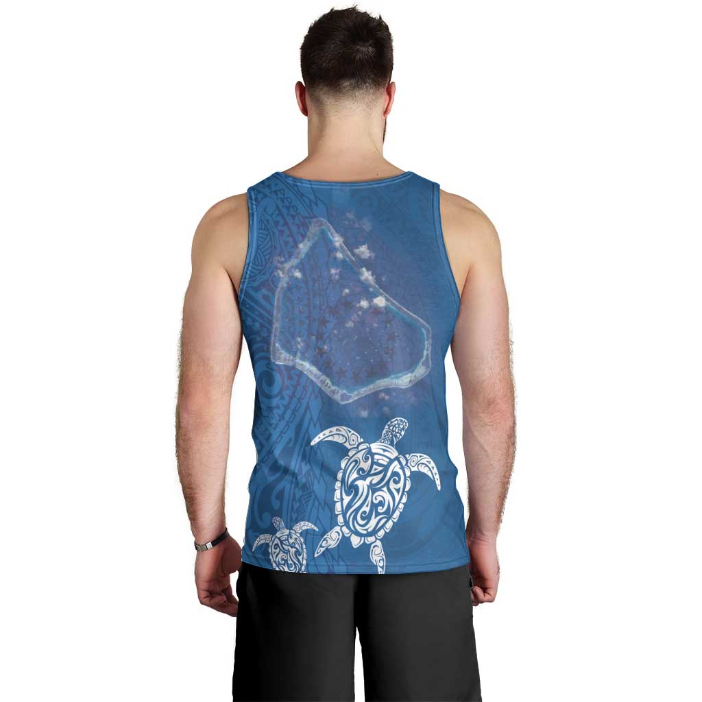 Cook Islands Manihiki Atoll Men Tank Top Maori Turtle and Polynesian Pattern LT03 - Polynesian Pride