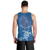 Cook Islands Manihiki Atoll Men Tank Top Maori Turtle and Polynesian Pattern LT03 - Polynesian Pride