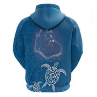 Cook Islands Manihiki Atoll Zip Hoodie Maori Turtle and Polynesian Pattern LT03 - Polynesian Pride