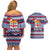 fiji-christmas-couples-matching-off-shoulder-short-dress-and-hawaiian-shirt-fijian-santa-and-coat-of-arms-mix-tapa-pattern-striped-style