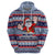 Fiji Christmas Hoodie Fijian Santa and Coat of Arms Mix Tapa Pattern Striped Style LT03 - Polynesian Pride