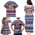 Custom Fiji Christmas Family Matching Puletasi Dress and Hawaiian Shirt Fijian Santa and Coat of Arms Mix Tapa Pattern Striped Style LT03 - Polynesian Pride