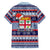 Custom Fiji Christmas Hawaiian Shirt Fijian Santa and Coat of Arms Mix Tapa Pattern Striped Style LT03 - Polynesian Pride