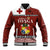 Tongan Culture Baseball Jacket Ngatu Art Tattoo and Emblem of Tonga