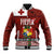 Tongan Christmas Baseball Jacket Kilisimasi Fiefia with Ngatu Art Tattoo