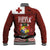 Tongan Christmas Baseball Jacket Kilisimasi Fiefia with Ngatu Art Tattoo