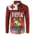 Tongan Christmas Button Sweatshirt Kilisimasi Fiefia with Ngatu Art Tattoo