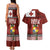 Tongan Christmas Couples Matching Tank Maxi Dress and Hawaiian Shirt Kilisimasi Fiefia with Ngatu Art Tattoo