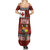 Tongan Christmas Summer Maxi Dress Kilisimasi Fiefia with Ngatu Art Tattoo