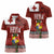 Tongan Christmas Women Polo Shirt Kilisimasi Fiefia with Ngatu Art Tattoo