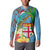 Fijians Iguana Tagimoucia Christmas Button Sweatshirt Christmas Palm Tree and Hibiscus