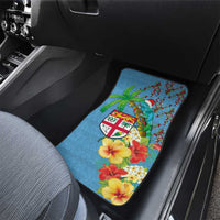 Fijians Iguana Tagimoucia Christmas Car Mats Christmas Palm Tree and Hibiscus LT03 - Polynesian Pride