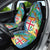 Fijians Iguana Tagimoucia Christmas Car Seat Cover Christmas Palm Tree and Hibiscus