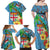 Fijians Iguana Tagimoucia Christmas Family Matching Off Shoulder Maxi Dress and Hawaiian Shirt Christmas Palm Tree and Hibiscus