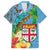 Fijians Iguana Tagimoucia Christmas Hawaiian Shirt Christmas Palm Tree and Hibiscus