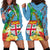 Fijians Iguana Tagimoucia Christmas Hoodie Dress Christmas Palm Tree and Hibiscus