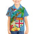 Fijians Iguana Tagimoucia Christmas Kid Hawaiian Shirt Christmas Palm Tree and Hibiscus