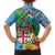 Fijians Iguana Tagimoucia Christmas Kid Hawaiian Shirt Christmas Palm Tree and Hibiscus