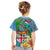 Fijians Iguana Tagimoucia Christmas Kid T Shirt Christmas Palm Tree and Hibiscus