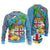 Fijians Iguana Tagimoucia Christmas Ugly Christmas Sweater Christmas Palm Tree and Hibiscus