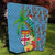 Fijians Iguana Tagimoucia Christmas Quilt Christmas Palm Tree and Hibiscus