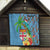 Fijians Iguana Tagimoucia Christmas Quilt Christmas Palm Tree and Hibiscus