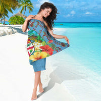 Fijians Iguana Tagimoucia Christmas Sarong Christmas Palm Tree and Hibiscus LT03 - Polynesian Pride