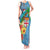 Fijians Iguana Tagimoucia Christmas Tank Maxi Dress Christmas Palm Tree and Hibiscus